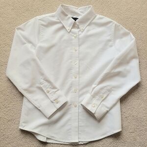 Like New Lands' End White Dress Shirt for Boy - Size 8